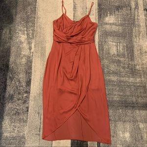 Ever New Spaghetti strapped Rose Rust dress size 10